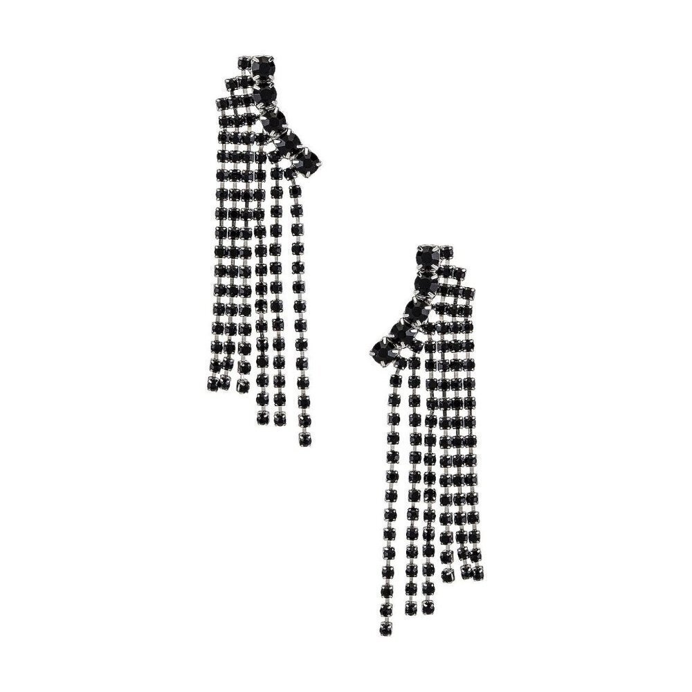 8 Other Reasons Audrey Earrings Black Womens Size OS